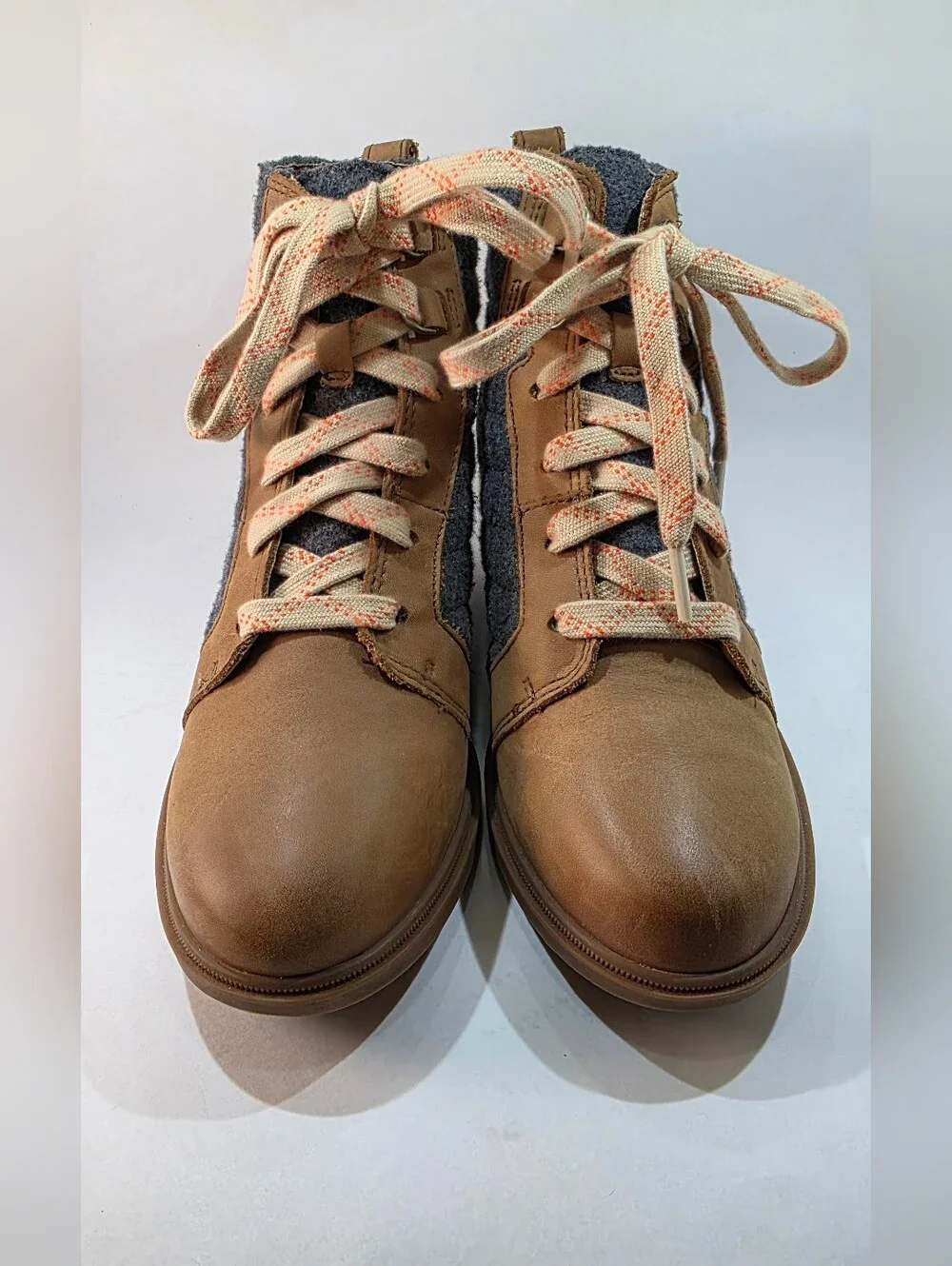 Sorel Evie II NW Lace Plus Waterproof Velvet Tan/Gum Quilted Wedges Womens 6